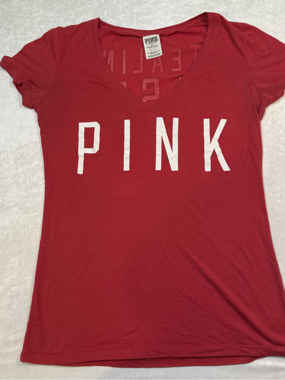 Victoria’s Secret PINK Arizona Diamondbacks MLB Red V-Neck T-Shirt